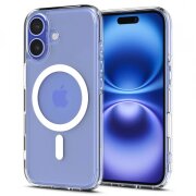 Husa MagSafe pentru Apple iPhone 16, Spigen, Ultra Hybrid T, Alba