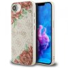 Husa MagSafe pentru Apple iPhone 16e, Guess, 4G Flowers Print, Roz