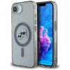 Husa MagSafe pentru Apple iPhone 16e, Karl Lagerfeld, IML Metal Karl &amp; Choupette's Heads, Neagra