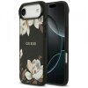 Husa MagSafe pentru Apple iPhone 17 Air, Guess, Grained Flowers, Neagra