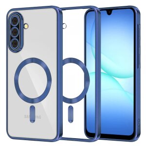 Husa MagSafe pentru Samsung Galaxy A17 4G / A17 5G, Techsuit, Luxury Crystal, Albastra