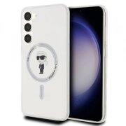 Husa MagSafe pentru Samsung Galaxy S23+ S916, Karl Lagerfeld, IML Ikonik Karl, Transparenta