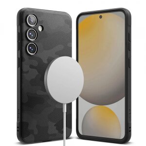 Husa MagSafe pentru Samsung Galaxy S24 FE S721, Ringke, Onyx, Camuflaj