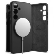 Husa MagSafe pentru Samsung Galaxy S24 S921, Ringke, Silicone, Neagra