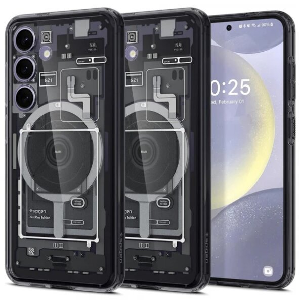 Husa MagSafe pentru Samsung Galaxy S24 S921, Spigen, Ultra Hybrid Zero One, Neagra Mata