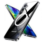 Husa MagSafe pentru Samsung Galaxy S24+ S926, Torras, Diamond, Transparenta