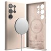 Husa MagSafe pentru Samsung Galaxy S24 Ultra S928, Ringke, Silicone, Roz