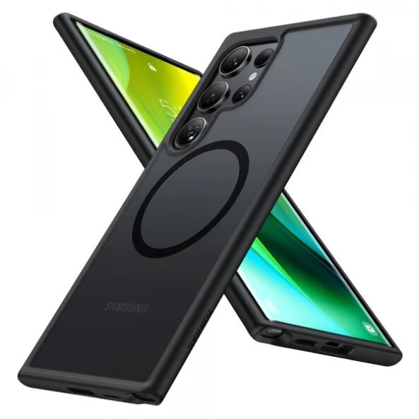 Husa MagSafe pentru Samsung Galaxy S24 Ultra S928, Torras, Guardian, Neagra