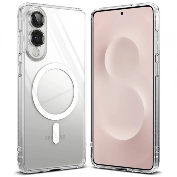 Husa MagSafe pentru Samsung Galaxy S25 Edge S937, Ringke, Fusion, Transparenta