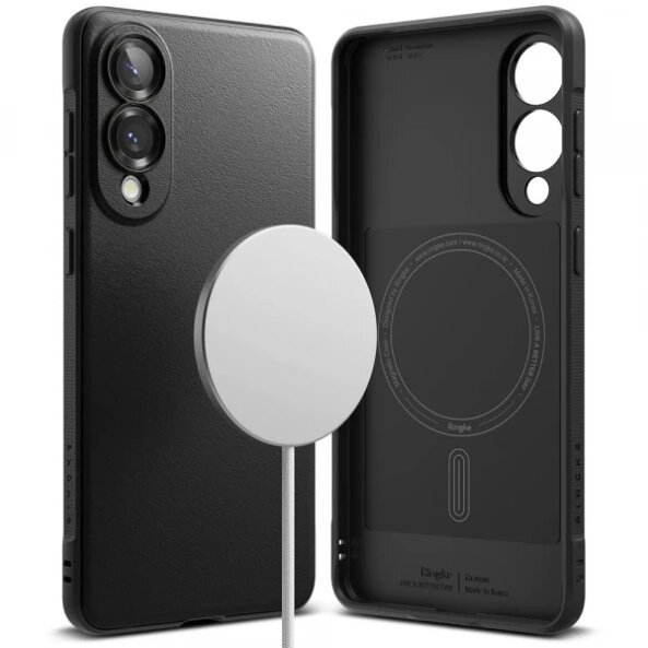 Husa MagSafe pentru Samsung Galaxy S25 Edge S937, Ringke, Onyx, Neagra