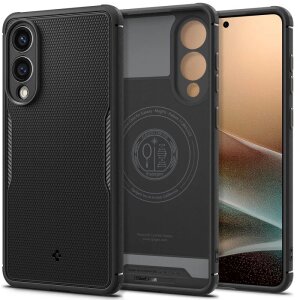 Husa MagSafe pentru Samsung Galaxy S25 Edge S937, Spigen, Core Armor, Neagra Mata