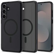 Husa MagSafe pentru Samsung Galaxy S25 FE, Spigen, Ultra Hybrid, Neagra Satinata