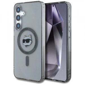 Husa MagSafe pentru Samsung Galaxy S25 S931, Karl Lagerfeld, IML Choupette's Head, Neagra