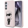 Husa MagSafe pentru Samsung Galaxy S25 S931, Karl Lagerfeld, Silicone Graffiti, Roz