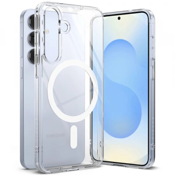 Husa MagSafe pentru Samsung Galaxy S25 S931, Ringke, Fusion, Transparenta