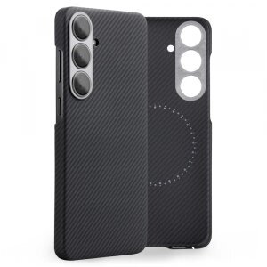 Husa MagSafe pentru Samsung Galaxy S25+ S936, Edizard, Air, Neagra