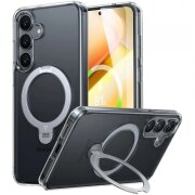 Husa MagSafe pentru Samsung Galaxy S25+ S936, Torras, Ostand Spin, Transparenta