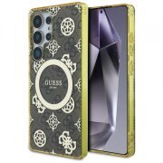 Husa MagSafe pentru Samsung Galaxy S25 Ultra S938, Guess, IML Peony On 4G Background , Maro