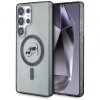 Husa MagSafe pentru Samsung Galaxy S25 Ultra S938, Karl Lagerfeld, IML Metal Karl &amp; Choupette's Heads, Neagra