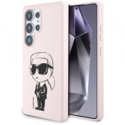 Husa MagSafe pentru Samsung Galaxy S25 Ultra S938, Karl Lagerfeld, Silicone Graffiti, Roz