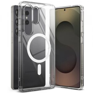 Husa MagSafe pentru Samsung Galaxy S25 Ultra S938, Ringke, Fusion, Transparenta