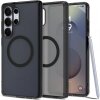 Husa MagSafe pentru Samsung Galaxy S25 Ultra S938, Spigen, Ultra Hybrid, Neagra Satinata