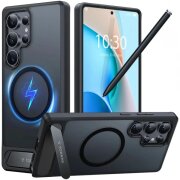 Husa MagSafe pentru Samsung Galaxy S25 Ultra S938, Torras, Pstand, Neagra
