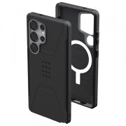 Husa MagSafe pentru Samsung Galaxy S25 Ultra S938, Urban Armor Gear, Civilian Pro, Neagra