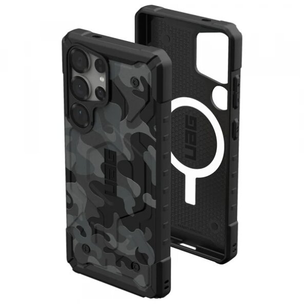 Husa MagSafe pentru Samsung Galaxy S25 Ultra S938, Urban Armor Gear, Pathfinder SE Midnight Camo, Camuflaj