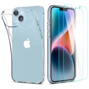 Husa pentru Apple iPhone 14 Plus, Spigen, Crystal Pack 360, Transparenta