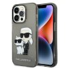Husa pentru Apple iPhone 14 Pro, Karl Lagerfeld, Glitter Karl &amp; Choupette, Neagra