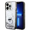 Husa pentru Apple iPhone 14 Pro, Karl Lagerfeld, Liquid Glitter Choupette, Transparenta