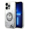 Husa pentru Apple iPhone 14 Pro, Karl Lagerfeld, Liquid Glitter RSG, Argintie