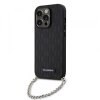 Husa pentru Apple iPhone 14 Pro, Karl Lagerfeld, Saffiano Monogram Chain, Neagra
