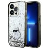 Husa pentru Apple iPhone 14 Pro Max, Karl Lagerfeld, Liquid Glitter Choupette, Transparenta