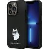 Husa pentru Apple iPhone 14 Pro Max, Karl Lagerfeld, Silicone Choupette Metal, Neagra
