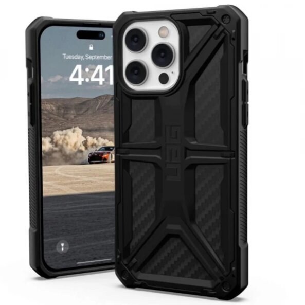 Husa pentru Apple iPhone 14 Pro Max, Urban Armor Gear, Monarch Carbon, Neagra