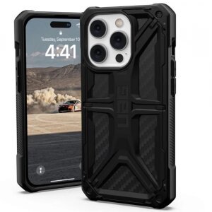 Husa pentru Apple iPhone 14 Pro, Urban Armor Gear, Monarch Carbon, Neagra