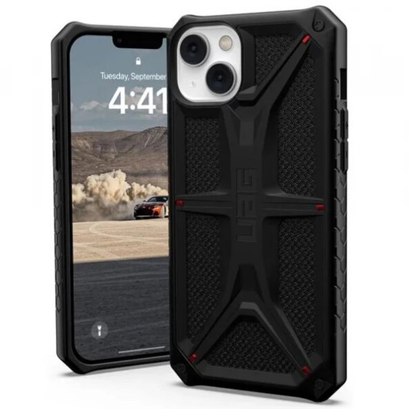 Husa pentru Apple iPhone 14, Urban Armor Gear, Monarch Kevlar, Neagra