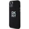 Husa pentru Apple iPhone 15 Plus, DKNY, Liquid Silicone Metal Logo, Neagra