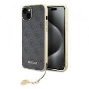 Husa pentru Apple iPhone 15 Plus, Guess, 4G Charm, Gri
