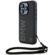 Husa pentru Apple iPhone 15 Pro, BMW, Signature Wordmark Cord, Neagra