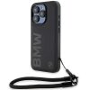 Husa pentru Apple iPhone 15 Pro Max, BMW, Signature Wordmark Cord, Neagra