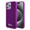 Husa pentru Apple iPhone 15 Pro Max, Guess, Disco Metal Script, Fucsia