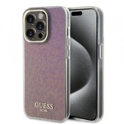 Husa pentru Apple iPhone 15 Pro Max, Guess, IML Faceted Mirror Disco Iridescent, Roz