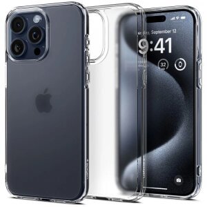 Husa pentru Apple iPhone 15 Pro, Spigen, Ultra Hybrid, Transparenta Satinata