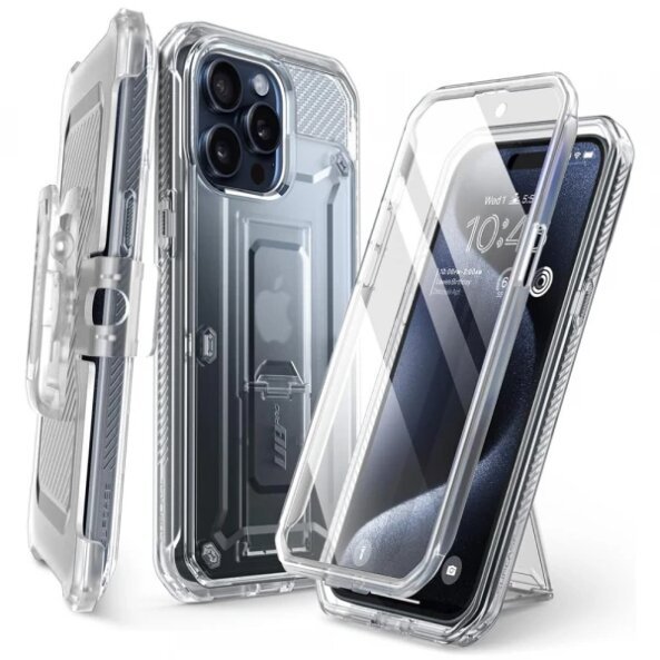 Husa pentru Apple iPhone 15 Pro, Supcase, Unicorn Beetle Pro, Transparenta