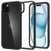 Husa pentru Apple iPhone 15, Spigen, Ultra Hybrid, Neagra Mata
