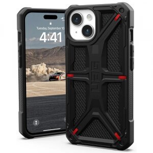Husa pentru Apple iPhone 15, Urban Armor Gear, Monarch Kevlar, Neagra