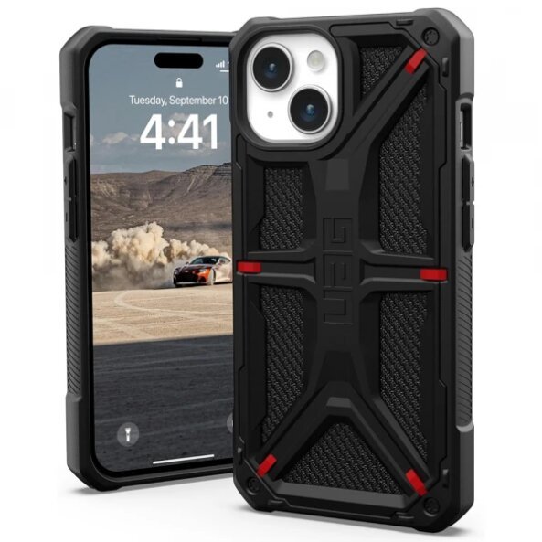 Husa pentru Apple iPhone 15, Urban Armor Gear, Monarch Kevlar, Neagra